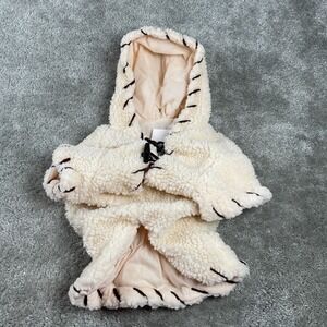 Cozy Pet Dog Jacket Vest‎ Hooded Sherpa  Medium New